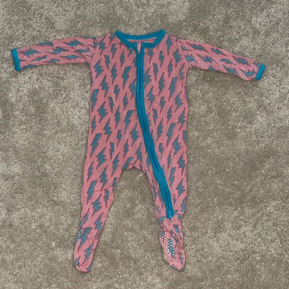 Two Kickee Pants Pajama Footies